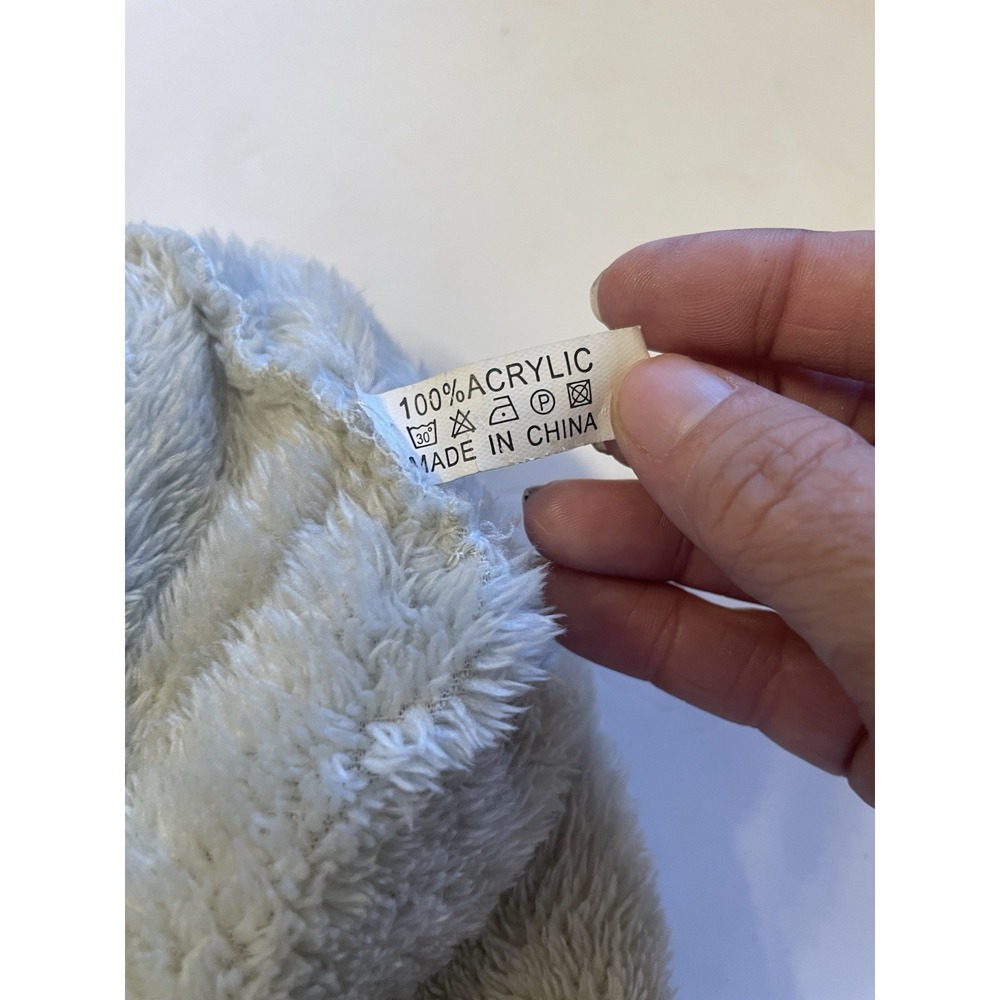 NY New York Cable Knit Beanie Gray Plush Fleece Lined Cuffed Winter Hat - Picture 6 of 6